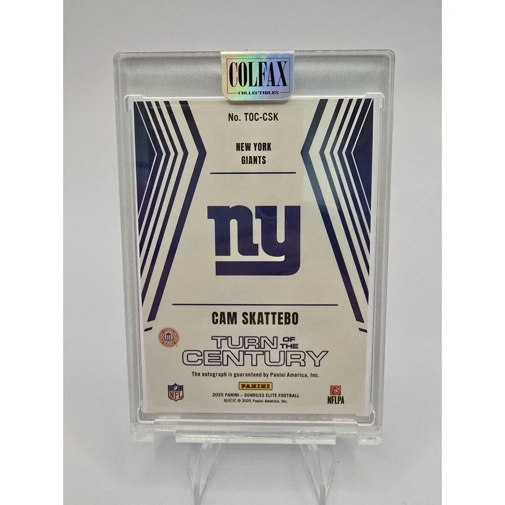 2025 Donruss Elite Cam Skattebo Turn Of Century Rookie Auto /499 RC #TOC-CSK